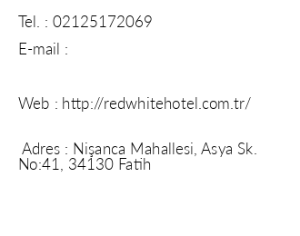 Red White Hotel iletiim bilgileri